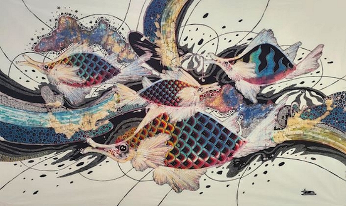 File:Batik painting - fish - by Tzee.jpg
